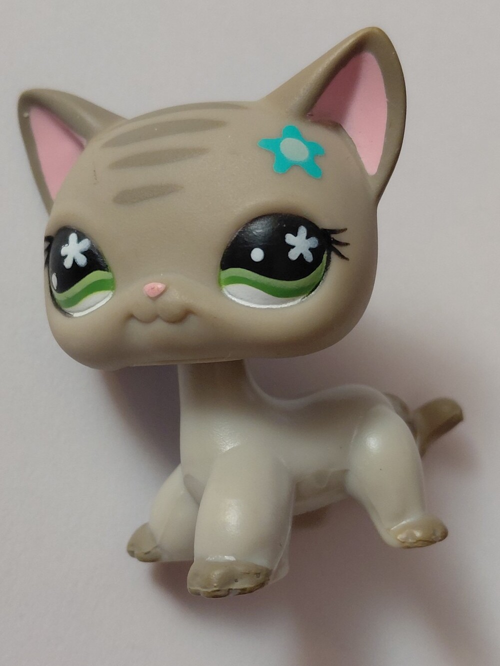 Littlest Pet Shop #483 Grey Stripe Shorthair Cat- Rare